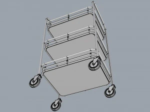generic cart kitchen transport 01 3D Model