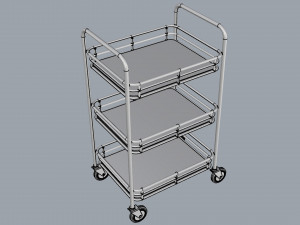 generic cart kitchen transport 01 Modelo 3D