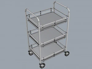 generic cart kitchen transport 01 3D Model