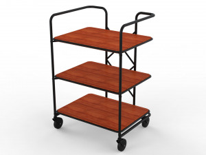 generic cart kitchen transport 02 3D Model