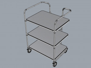 generic cart kitchen transport 02 3Dモデル