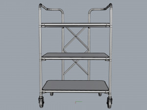 generic cart kitchen transport 02 3Dモデル