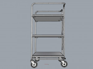 generic cart kitchen transport 02 3Dモデル