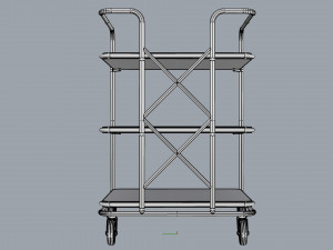generic cart kitchen transport 02 3Dモデル