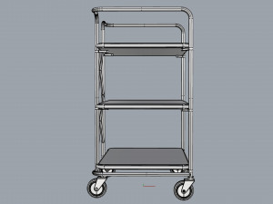 generic cart kitchen transport 02 3Dモデル
