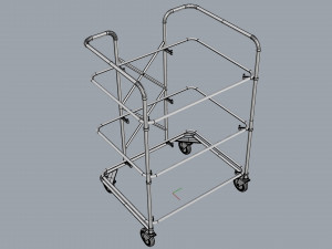 generic cart kitchen transport 02 3Dモデル