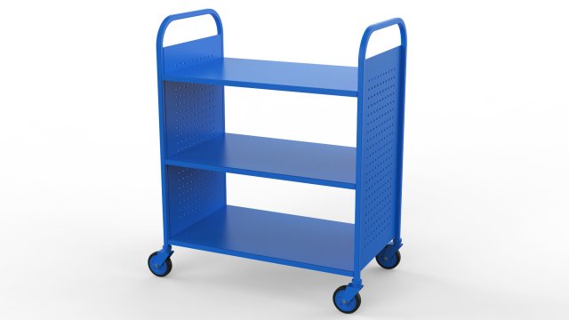 generic cart library transport 01 Model 3D .c4d .max .obj .3ds .fbx .stl .blend 