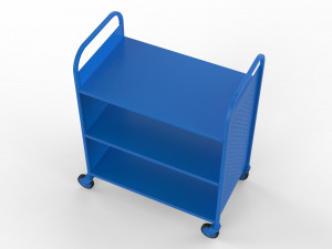 generic cart library transport 01 Model 3D