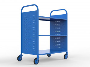 generic cart library transport 01 Model 3D