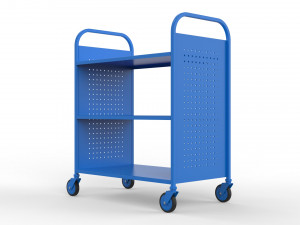 generic cart library transport 01 Model 3D