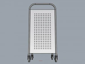 generic cart library transport 01 3D Model