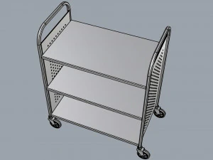 generic cart library transport 01 3D Model