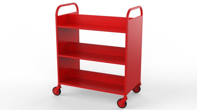 generic cart library transport 02 3D 模型 .c4d .max .obj .3ds .fbx .stl .blend 