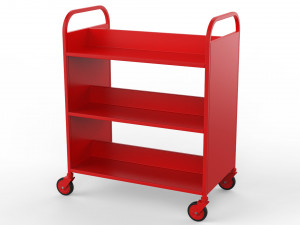 generic cart library transport 02 3D 모델