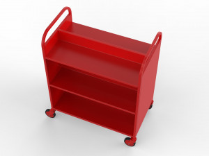 generic cart library transport 02 3D 模型