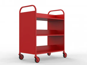 generic cart library transport 02 3D Model