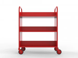 generic cart library transport 02 3D Model