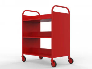 generic cart library transport 02 3D Model