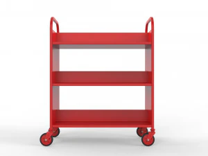 generic cart library transport 02 3D Model