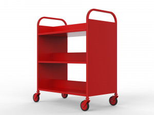 generic cart library transport 02 3D 模型