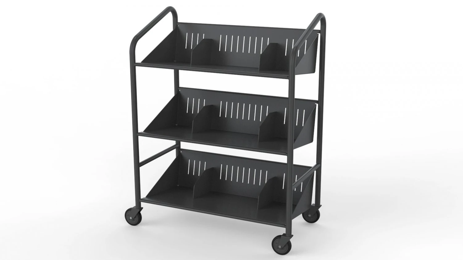 generic cart library transport 03 3D Model .c4d .max .obj .3ds .fbx .stl .blend