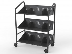 generic cart library transport 03 3D 모델