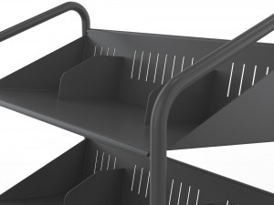 generic cart library transport 03 3D Model