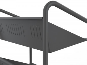 generic cart library transport 03 3D Model