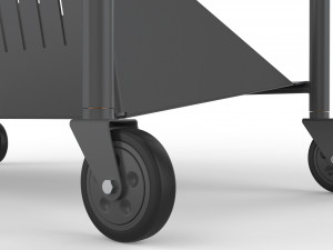 generic cart library transport 03 3D Model