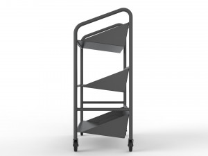 generic cart library transport 03 3D Model