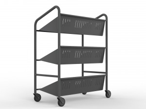 generic cart library transport 03 3D Model