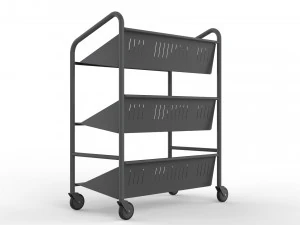 generic cart library transport 03 3D Model