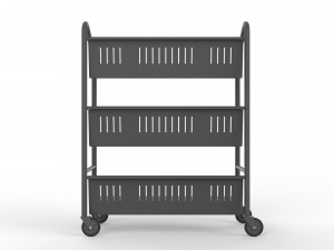 generic cart library transport 03 3D Model