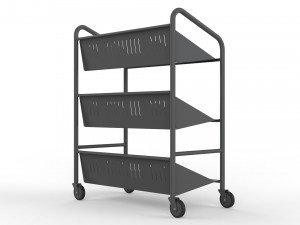 generic cart library transport 03 3D Model