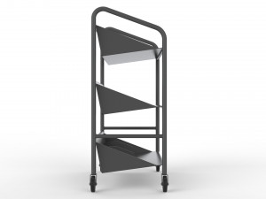 generic cart library transport 03 3D Model