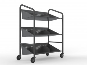 generic cart library transport 03 3D Model