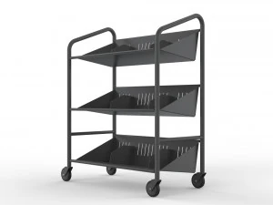 generic cart library transport 03 3D Model