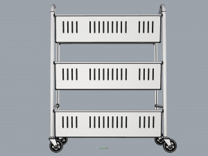 generic cart library transport 03 3D Model