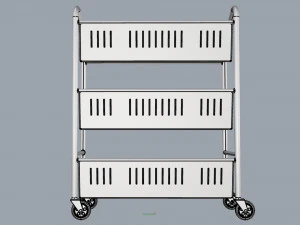generic cart library transport 03 3D Model