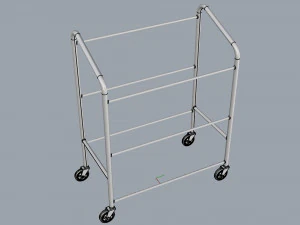 generic cart library transport 03 3D Model