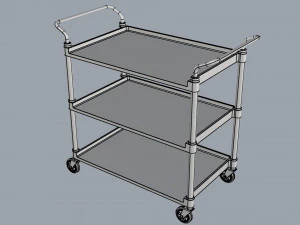 generic cart transport big 01 3D Model