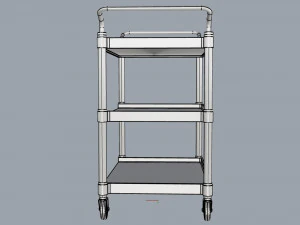 generic cart transport big 01 3D Model