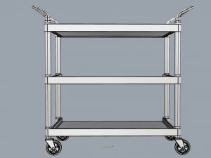 generic cart transport big 01 3D Model
