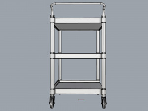 generic cart transport big 01 3D 모델