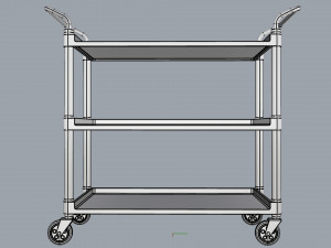 generic cart transport big 01 3D 모델