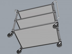 generic cart transport big 01 3D 모델