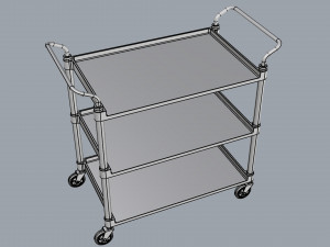 generic cart transport big 01 3D 모델