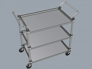 generic cart transport big 01 3D Model
