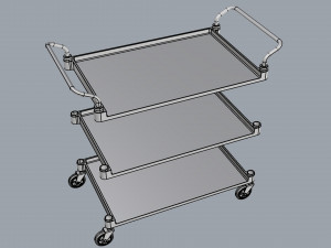 generic cart transport big 01 3D 모델