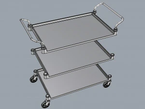 generic cart transport big 01 3D Model
